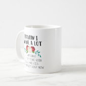 Ik weet dat ik veel zweet | Funny Quote, Floral Di Koffiemok (Voorkant links)