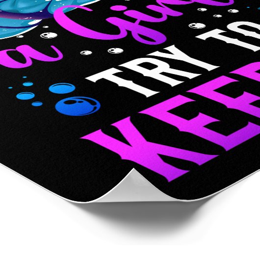 Ik weet dat ik zwembad als een meisje probeer te z poster (Hoek)