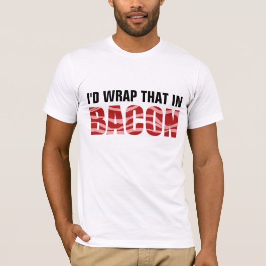 IK WEET DAT IN BACON. T-SHIRT (Voorkant)