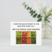 Ik weet dat je allemaal opgegroeid en weg bent.. briefkaart (Staand voorkant)