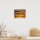 Ik weet dat je Christelijk poster van citaten was (Keuken)