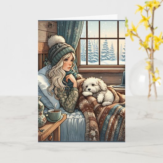 Ik weet dat je het moeilijk hebt | empathie kaart (Gele Bloem)