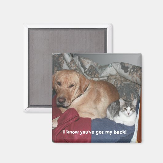 Ik weet dat je me steunt! magneet (Voorkant / Achterkant)