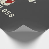 Ik weet dat je niet flossen kerst tandheelkundige  cadeaupapier (Hoek)