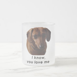 Ik weet dat je van me houdt Dachshund Mok