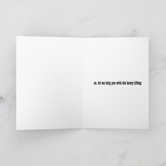 Ik weet dat je veel op je Bord hebt Kaart (Binnen)