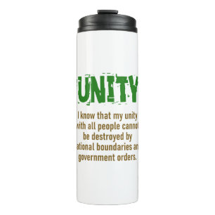 Ik weet dat mijn eenheid met alle mensen - Unity Q Thermosbeker