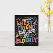 Ik weet dat mijn vriend ouder is dan ik, iemand mo kaart (Gele Bloem)