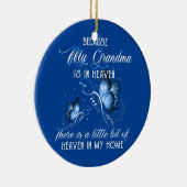 Ik weet dat oma in de hemel vermist is moeder keramisch ornament (Rechts)