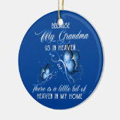 Ik weet dat oma in de hemel vermist is moeder keramisch ornament (Links)