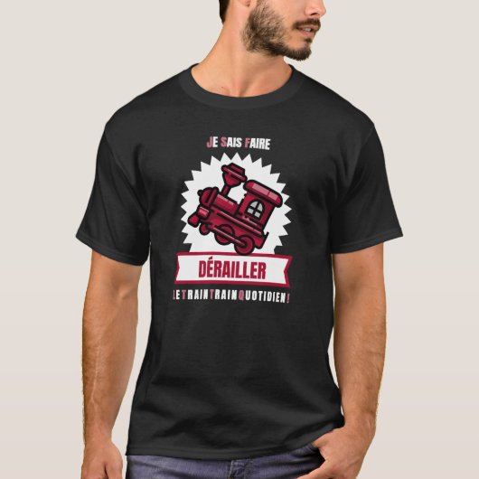 IK WEET DE DAGELIJKSE TREIN. T-SHIRT (Voorkant)