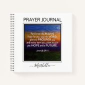 IK WEET DE PLANNEN Jeremiah 29, Prayer Journal Notitieboek (Voorkant)