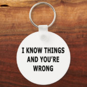 Ik Weet Dingen Sleutelhanger (Voorkant)