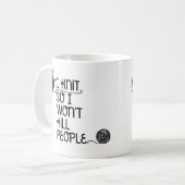 Ik weet dus dat ik de Mok van mensen niet zal dode (Voorkant links)