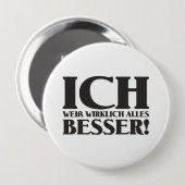 Ik weet echt alles beter! knop ronde button 4,0 cm (Voorkant /achterkant)