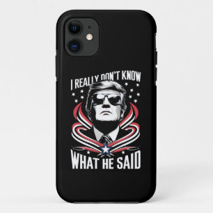 Ik weet echt niet wat hij grappig zei Trump Biden Case-Mate iPhone Case