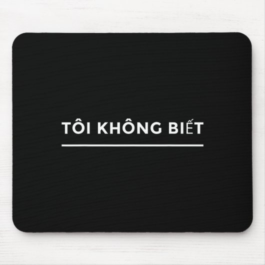 Ik weet geen Vietnamese taal student grappig Muismat (Voorkant)