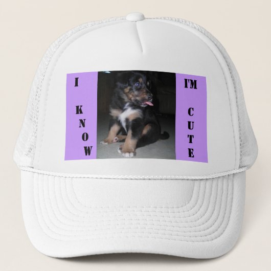 IK WEET HET, IK BEN CUTE TRUCKER PET (Voorkant)