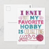 Ik weet het, maar mijn favoriete hobby verzamelt g briefkaart (Voorkant / Achterkant)