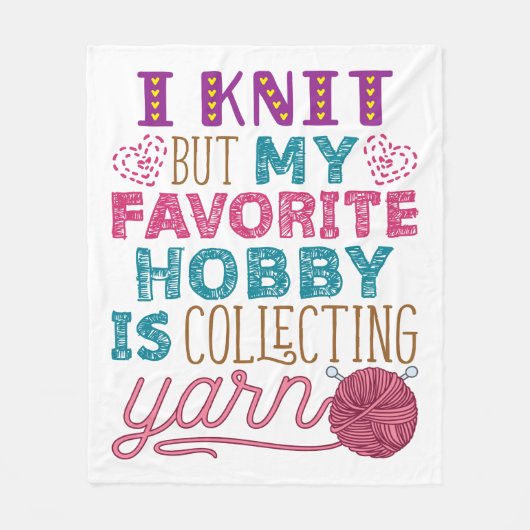 Ik weet het, maar mijn favoriete hobby verzamelt g fleece deken (Voorkant)