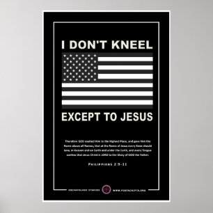 Ik weet het niet, behalve Jezus. Poster