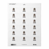 Ik weet het niet, ik werk hier gewoon Grappige sar Etiket (Full Sheet)