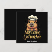 Ik weet het niet, ik werk hier gewoon op een leuke kaart (Voorkant / Achterkant)