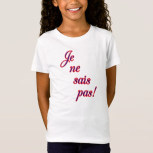 Ik weet het niet t-shirt