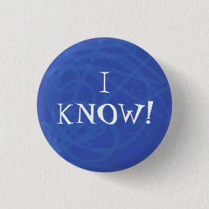IK WEET HET! RONDE BUTTON 3,2 CM