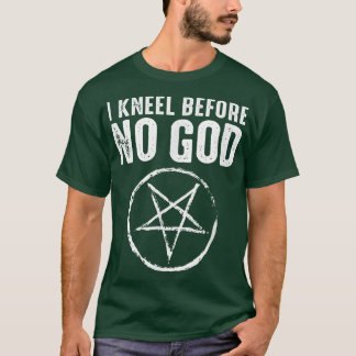 Ik weet het voor geen God satanisch T-shirt