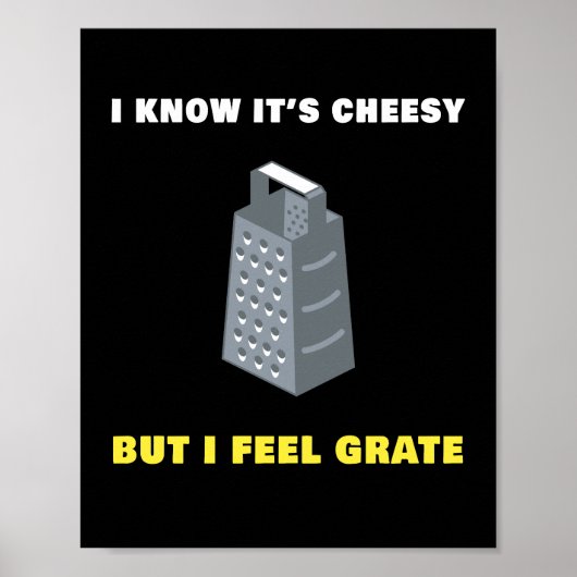 Ik weet hoe het is, maar ik voel Grate humor grapp Poster (Voorkant)