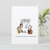 Ik weet hoe je me Funny Cancer Cartoon Briefkaart  (Staand voorkant)