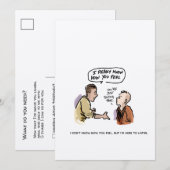 Ik weet hoe je me Funny Cancer Cartoon Briefkaart  (Voorkant / Achterkant)