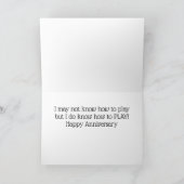 IK "WEET HOE TE SPELEN" ALS U WEET WAT IK BEDOELD KAART (Binnen)