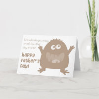 Ik weet ik u de Gekke Gelukkige Kaart van Vaderdag