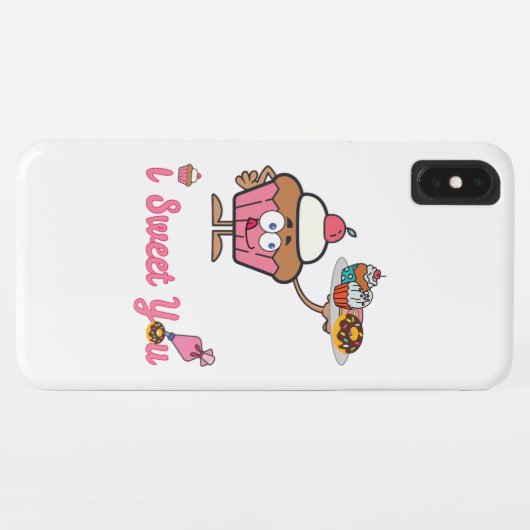 Ik weet je met een Cupcake Case-Mate iPhone Case (Achterkant (horizontaal))