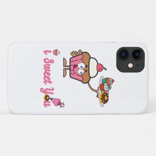 Ik weet je met een Cupcake Case-Mate iPhone Case (Achterkant (horizontaal))