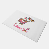 Ik weet je met een Cupcake Deurmat (Schuin)