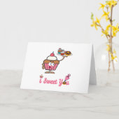 Ik weet je met een Cupcake Kaart (Gele Bloem)