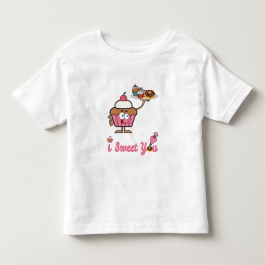 Ik weet je met een Cupcake Kinder Shirts (Voorkant)