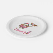 Ik weet je met een Cupcake Papieren Bordje (Gekanteld)