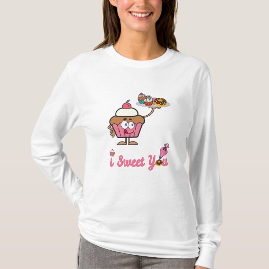 Ik weet je met een Cupcake T-shirt (Voorkant)