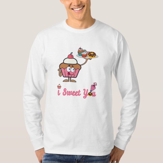 Ik weet je met een Cupcake T-shirt (Voorkant)