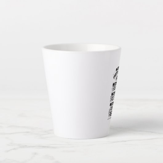 Ik weet meer dan ik zeg, onderschat me niet latte mok (Voorkant)