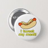 Ik weet mijn vlees ronde button 5,7 cm (Voorkant /achterkant)