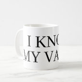 Ik weet mijn waarde koffiemok cadeau (Voorkant links)