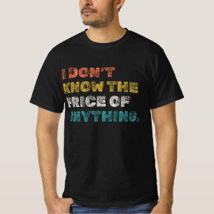 Ik weet nergens de prijs van t-shirt