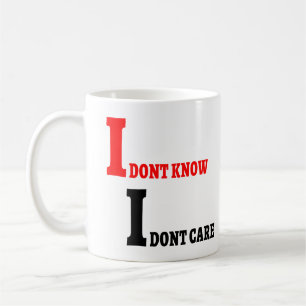 Ik weet niet dat het me niet scheelt om een vriend koffiemok