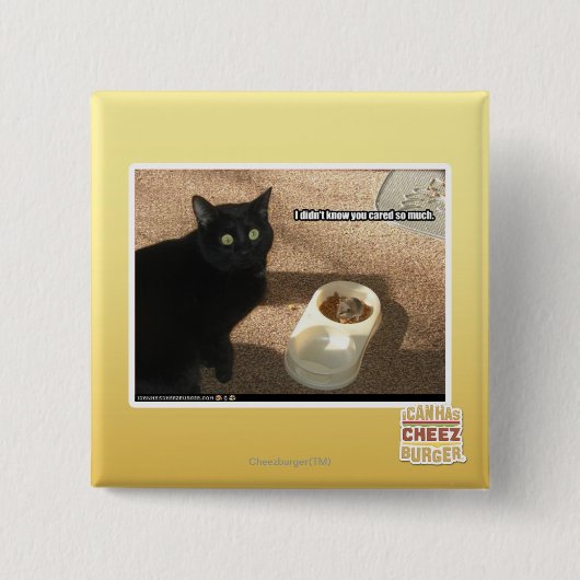 Ik weet niet dat je erom geeft vierkante button 5,1 cm (Voorkant)