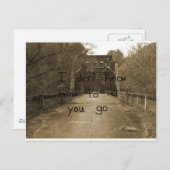 Ik weet niet hoe je moet gaan... briefkaart (Voorkant / Achterkant)